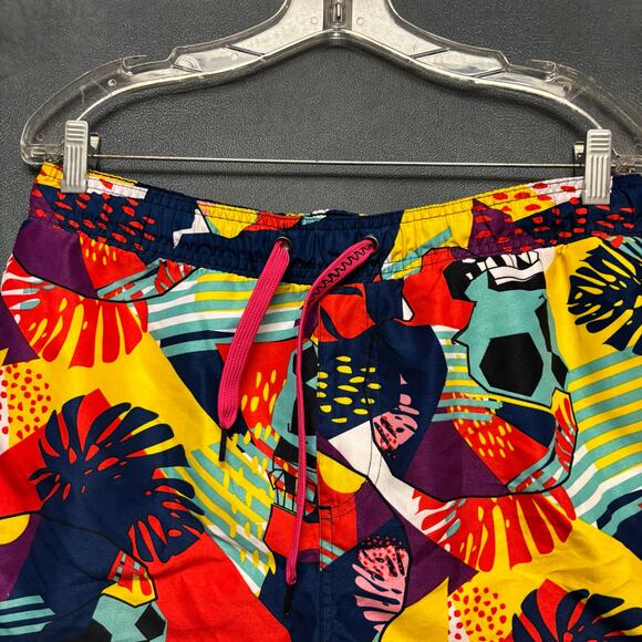 Surf Society Tropical Print Swim Trunks Men’s Large Beach Shorts Ocean Vacation - Picture 2 of 12